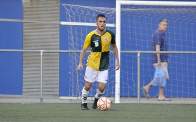 Jurgi Oteo en el partit de Copa Catalunya jugat a Sant Feliu | Críspulo Díaz